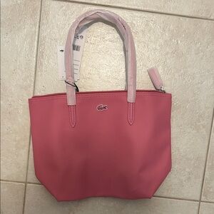 Lacoste Vibrant Pink Tote Bag